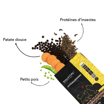 entoVITAL CAT croquettes hypoallergéniques pour chats