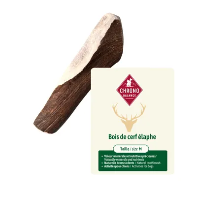 ChronoBalance - Bois de cerf élaphe pour chien (morceaux coupés en deux) ChronoBalance - Bois de cerf élaphe pour chien (morceaux coupés en deux)