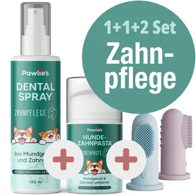 Pawlie's Zahnpflege Set für Hunde und Katzen