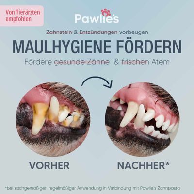 Pawlie's Finger-Zahnbürste für Hunde 2er Set