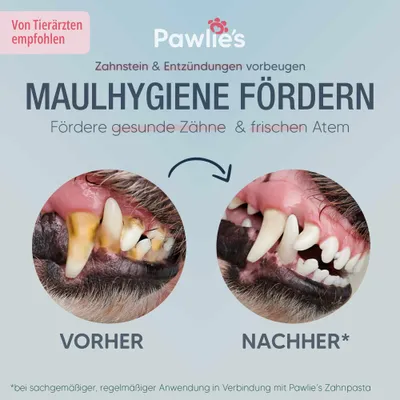 Pawlie's Finger-Zahnbürste für Hunde 2er Set