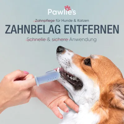 Pawlie's Finger-Zahnbürste für Hunde 2er Set
