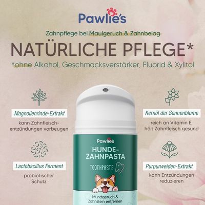 Pawlie's Zahnpasta für Hunde und Katzen