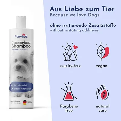 Pawlie's Hundeshampoo Weißes Fell