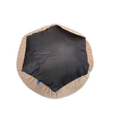 TOPZOO Corbeille Chat Velours Beige