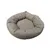 TOPZOO Corbeille Ronde Pour Chat Polyester Marron