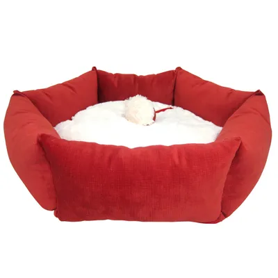 TOPZOO Corbeille Chat Velours