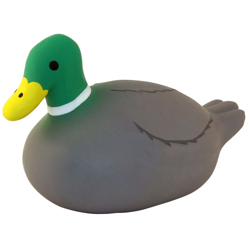 TOPZOO Jouet Pour Chien Canard Col Vert Son Réel 100% Latex Naturel 13 Cm