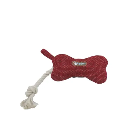 TOPZOO Coussin - Jouet Pour Chien Avec Corde Coton Doudou Granada