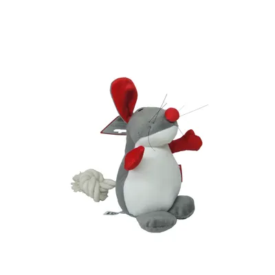 TOPZOO Jouet Chien Peluche Souris Avec Corde TOPZOO Jouet Chien Peluche Souris Avec Corde