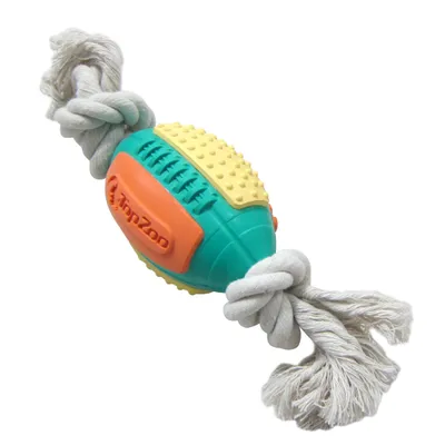 TOPZOO Jouet Pour Chien Caoutchouc Ballon De Rugby TOPZOO Jouet Pour Chien Caoutchouc Ballon De Rugby