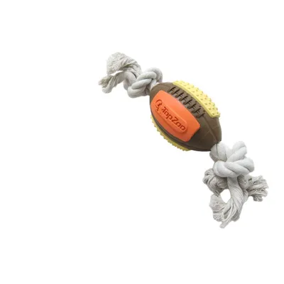 TOPZOO Jouet Pour Chien Caoutchouc Ballon De Rugby