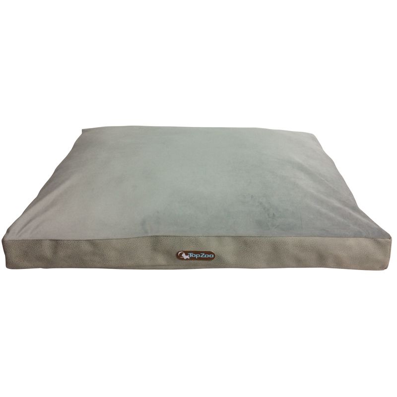 TOPZOO Matelas Pour Chien Déhoussable Velours Pluton
