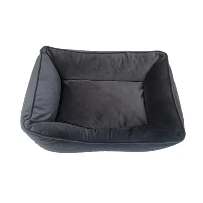 TOPZOO Panier Pour Chien Dehoussable Velours Bleu Nuit TOPZOO Panier Pour Chien Dehoussable Velours Bleu Nuit