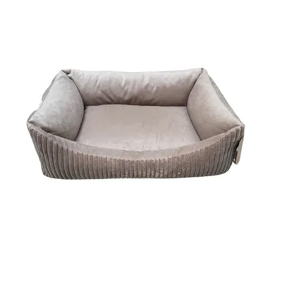 TOPZOO Panier Pour Chien Velours Beige TOPZOO Panier Pour Chien Velours Beige