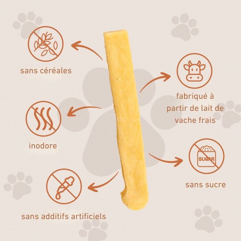 Wildfang® Fromage à mâcher - bâton à mâcher au fromage à pâte dure