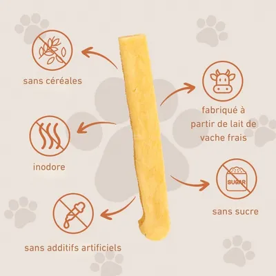 Wildfang® Fromage à mâcher - bâton à mâcher au fromage à pâte dure