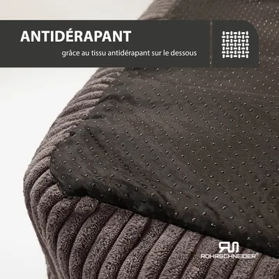 Rohrschneider Lit animal en velours côtelé