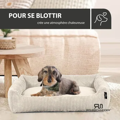 Rohrschneider Lit animal en velours côtelé