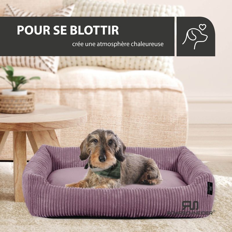 Rohrschneider Lit animal en velours côtelé