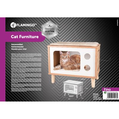 FLAMINGO Meuble pour chat Fino TV 50x29x41 cm Marron