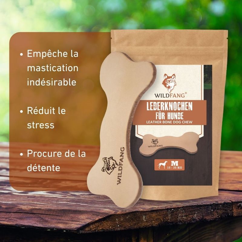 Wildfang® Os en cuir - mâcher le cuir