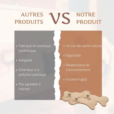 Wildfang® Os en cuir - mâcher le cuir