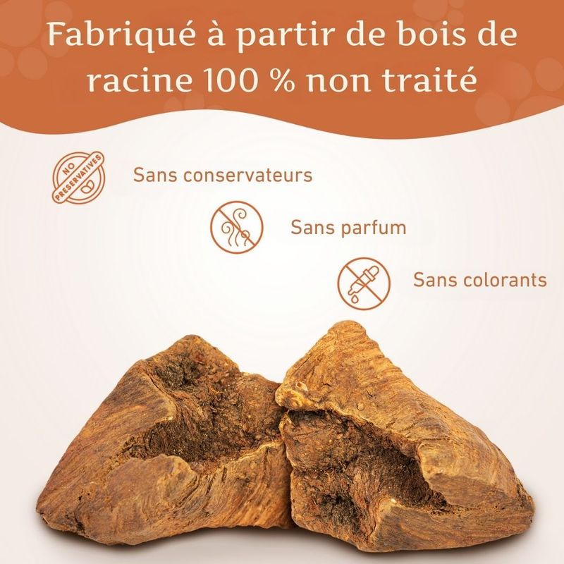 Wildfang® Mâcher des racines de bruyère arborescente