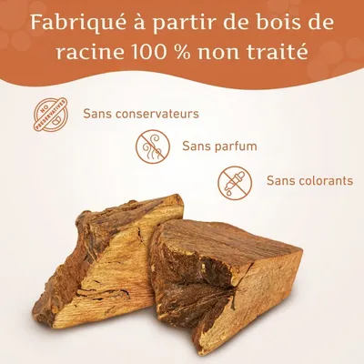 Wildfang® Mâcher des racines de bruyère arborescente