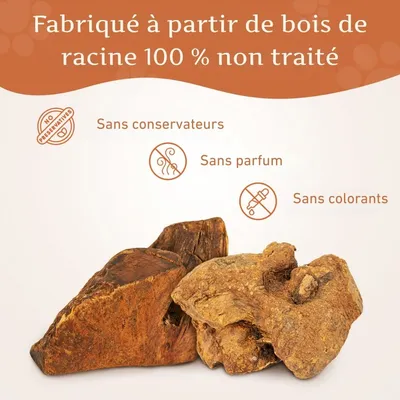 Wildfang® Mâcher des racines de bruyère arborescente