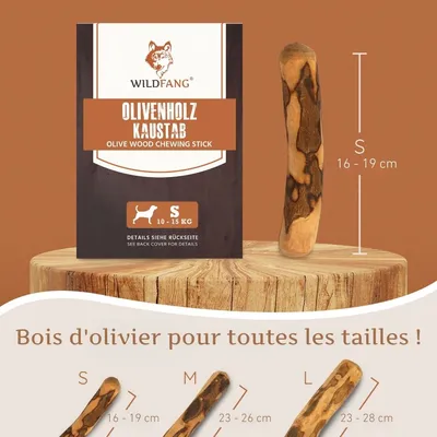 Bâton à mâcher en bois d'olivier