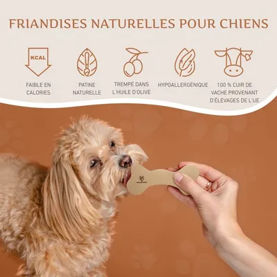 Wildfang® Os en cuir - mâcher le cuir