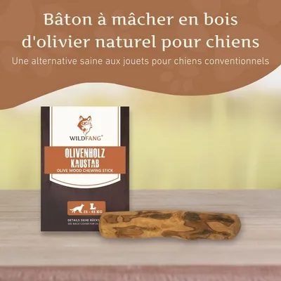 Wildfang® Bâton à mâcher en bois d'olivier