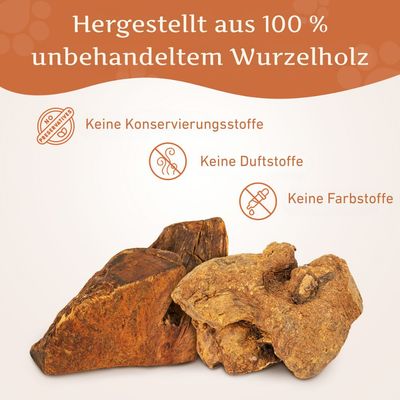 Wildfang® Mâcher des racines de bruyère arborescente