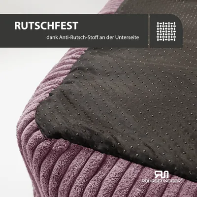 Rohrschneider Haustierbett aus Cord