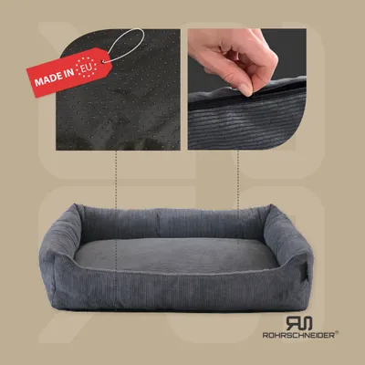 Rohrschneider Lit animal en velours côtelé