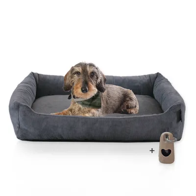 Rohrschneider Lit animal en velours côtelé Rohrschneider Lit animal en velours côtelé