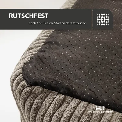Rohrschneider Haustierbett aus Cord