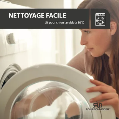 Rohrschneider Lit animal en velours côtelé