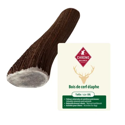 ChronoBalance - Barre en bois de cerf pour chien pièces entières