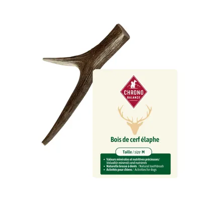 ChronoBalance - Barre en bois de cerf pour chien pièces entières