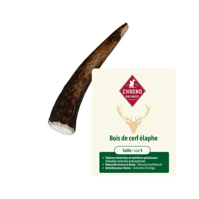 ChronoBalance - Barre en bois de cerf pour chien pièces entières