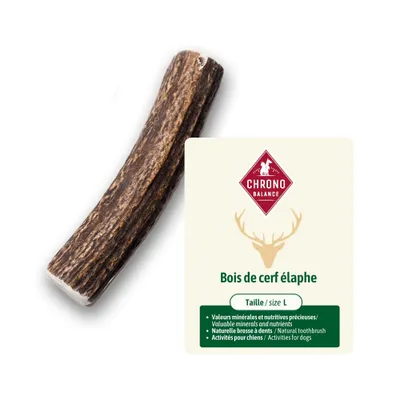 ChronoBalance - Barre en bois de cerf pour chien pièces entières