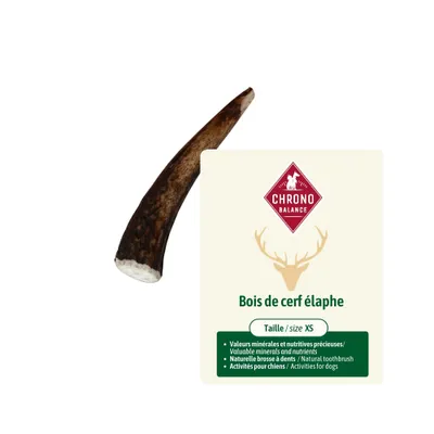 ChronoBalance - Barre en bois de cerf pour chien pièces entières