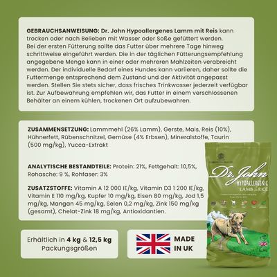 Dr John Lamm & Reis für ausgewachsene Hunde