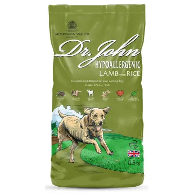 Croquettes chien adulte – Dr John Agneau & Riz