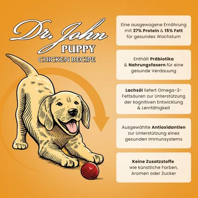 Dr John Puppy mit Huhn – Welpenfutter, 10 kg Dr John Puppy mit Huhn – Welpenfutter, 10 kg