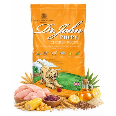 Croquettes chiot – Dr John Puppy Poulet – 2 kg