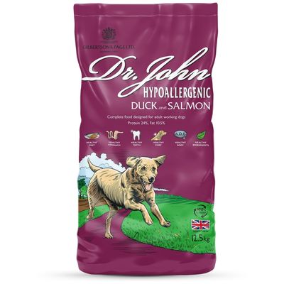 Dr John Canard et Saumon Hypoallergéniques 12,5 kg