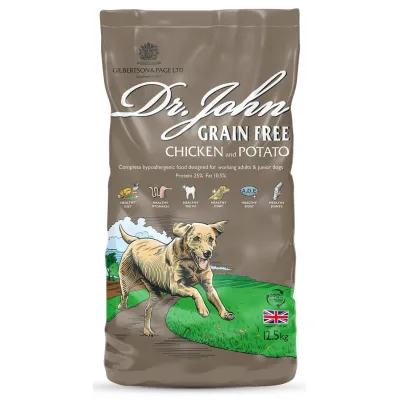 Croquettes chien adulte sans céréales – Dr John Poulet